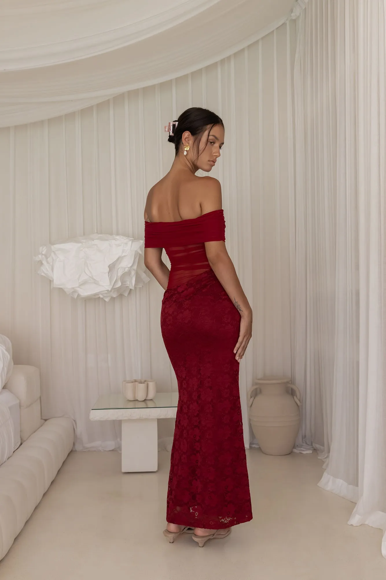 Emery Maxi Dress Plum sold by Fortunate One product image thumbnail 2