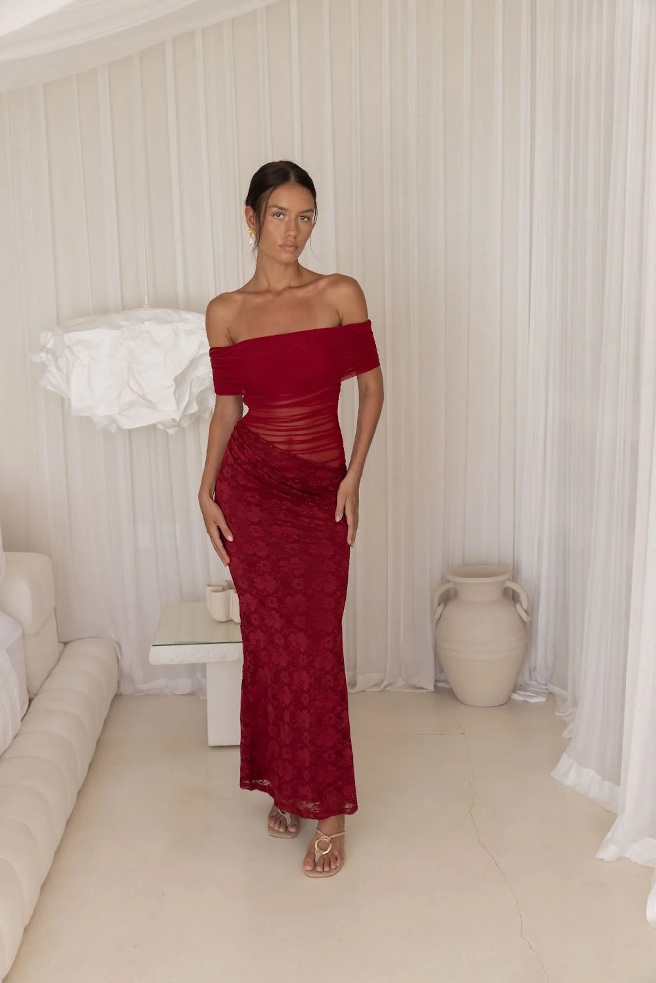 Emery Maxi Dress Plum sold by Fortunate One product image thumbnail 3