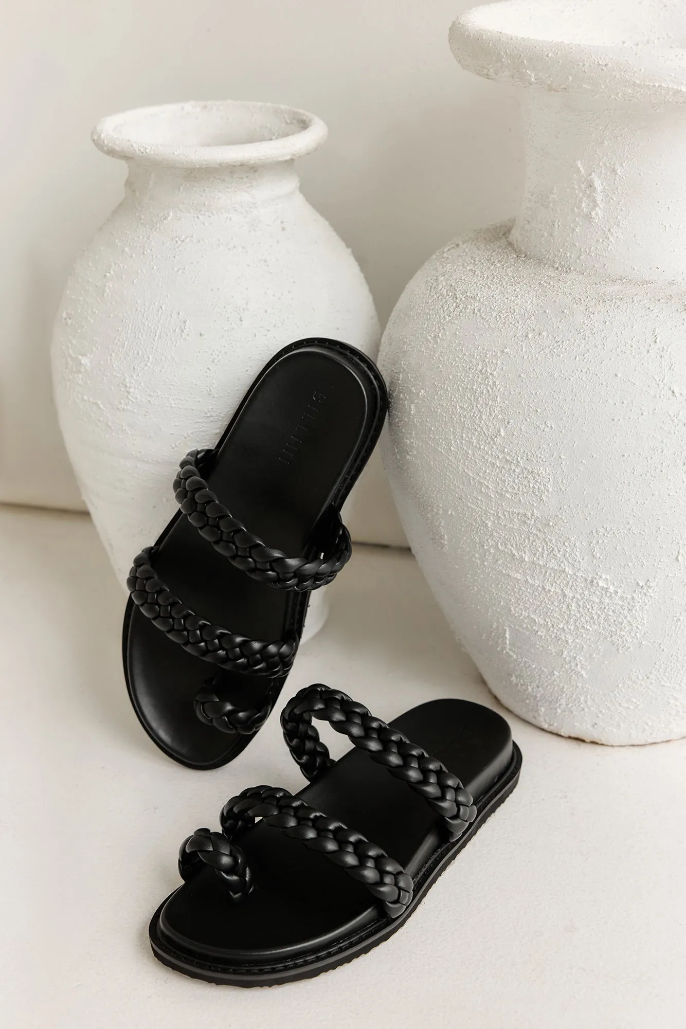 Rylan Slides Black sold by Fortunate One product image thumbnail 2