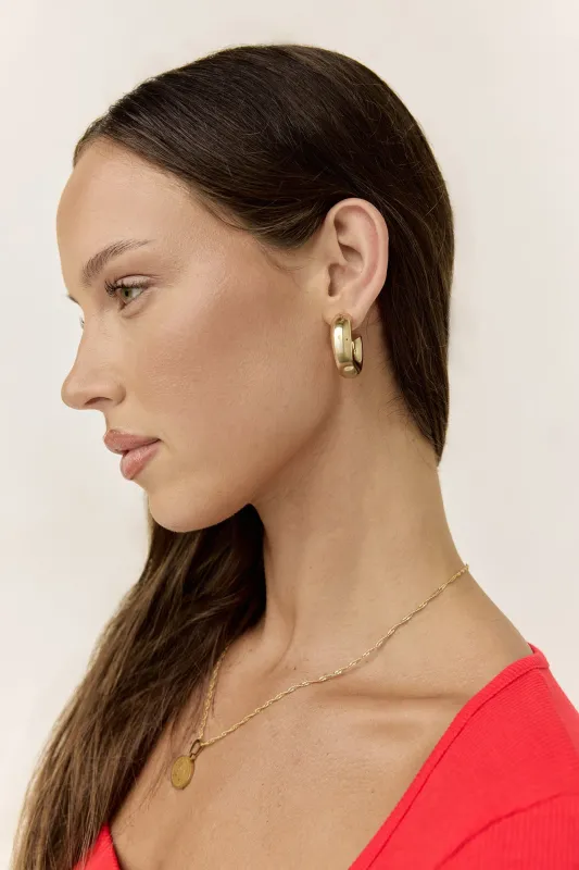 18k Gold Plated Girls Night Earrings Gold sold by Fortunate One