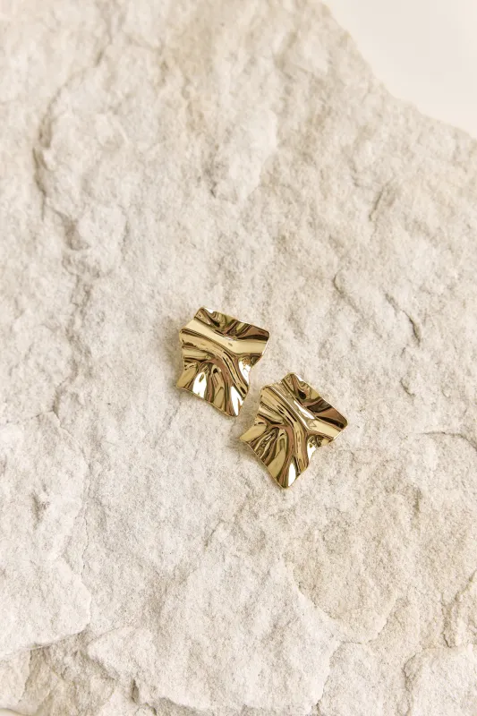 Callia Earrings Gold sold by Fortunate One