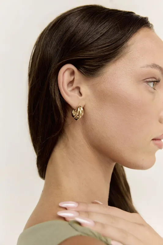 Coraline Earrings Gold sold by Fortunate One