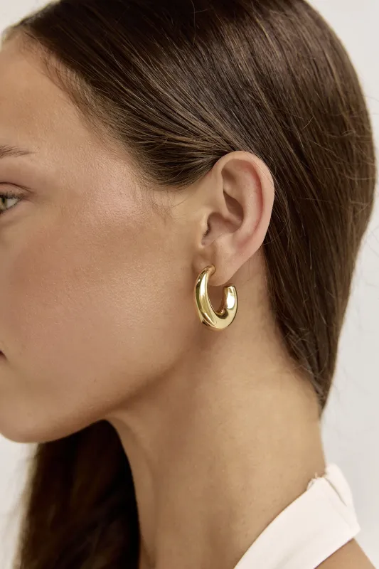 Thalassa Hoop Earrings Gold sold by Fortunate One