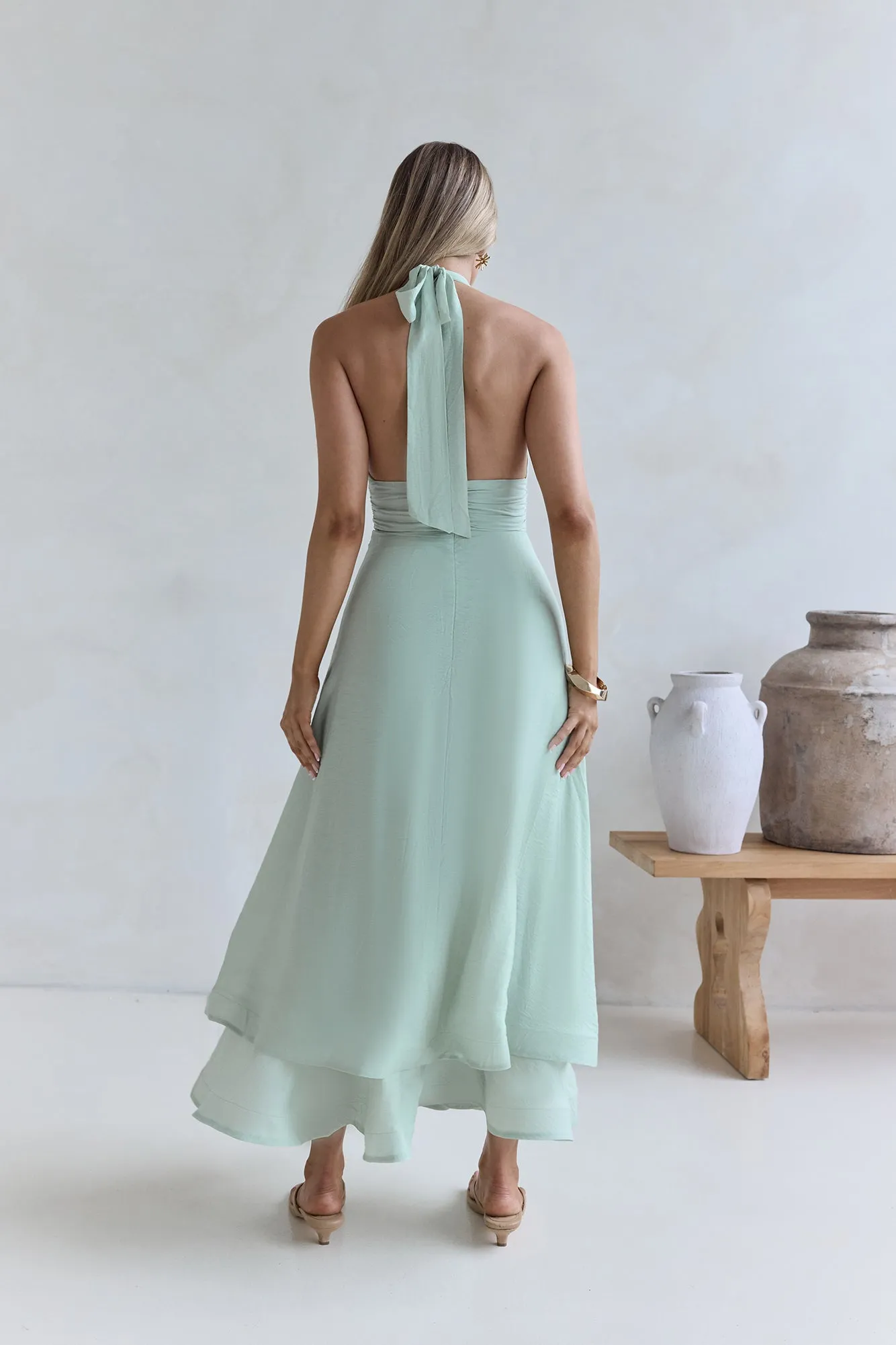 City Lights Calling Maxi Dress Green sold by Fortunate One product image thumbnail 2