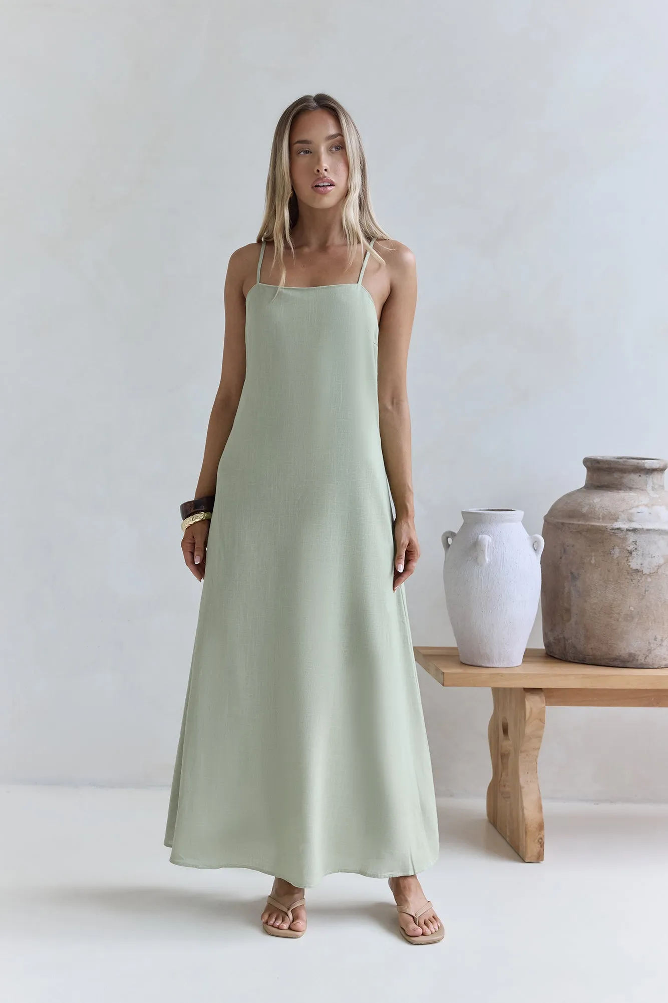Warmth Of Love Maxi Dress Sage sold by Fortunate One product image thumbnail 2