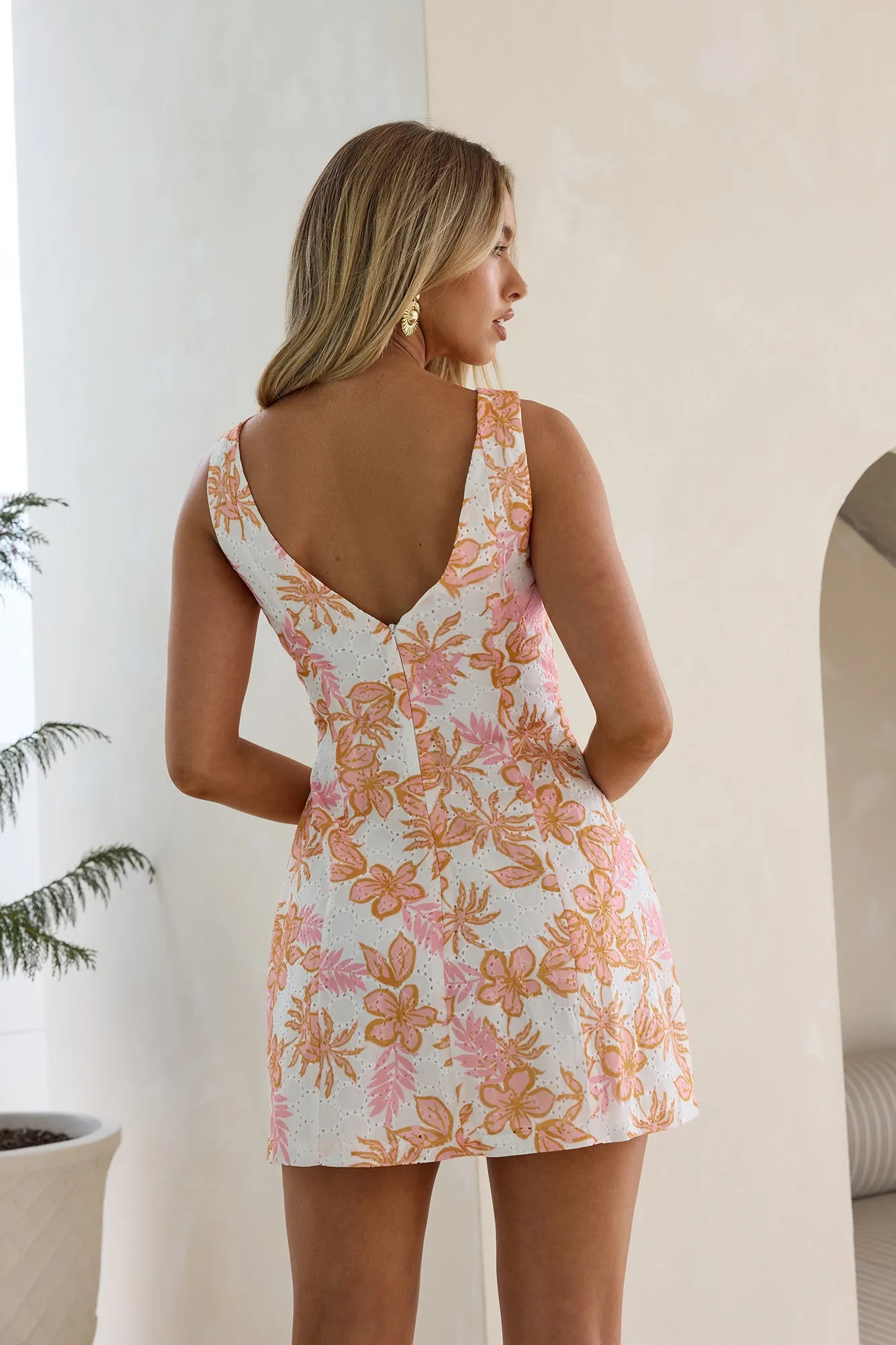 Soft Whispers Mini Dress Orange sold by Fortunate One product image thumbnail 2