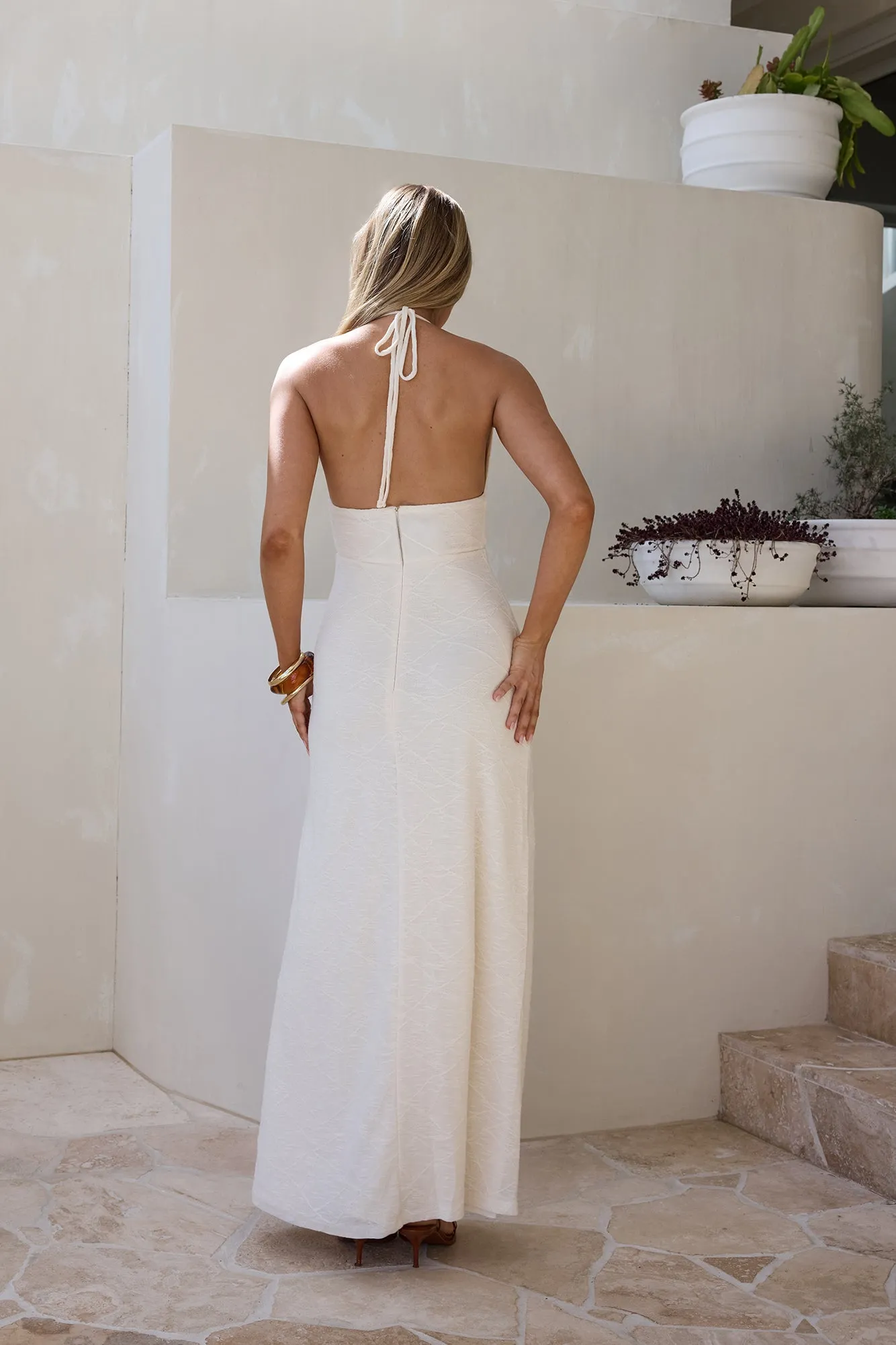 Adano Maxi Dress Beige sold by Fortunate One product image thumbnail 2