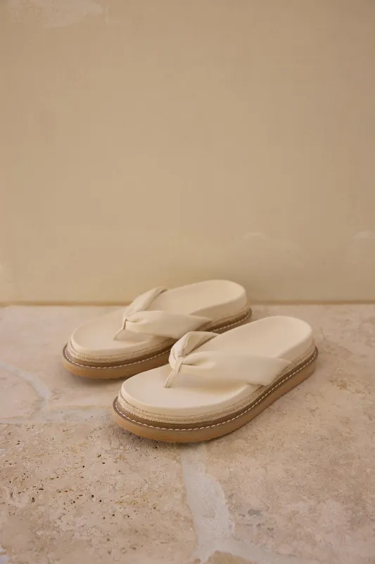 Aisling Sandal Bone sold by Fortunate One
