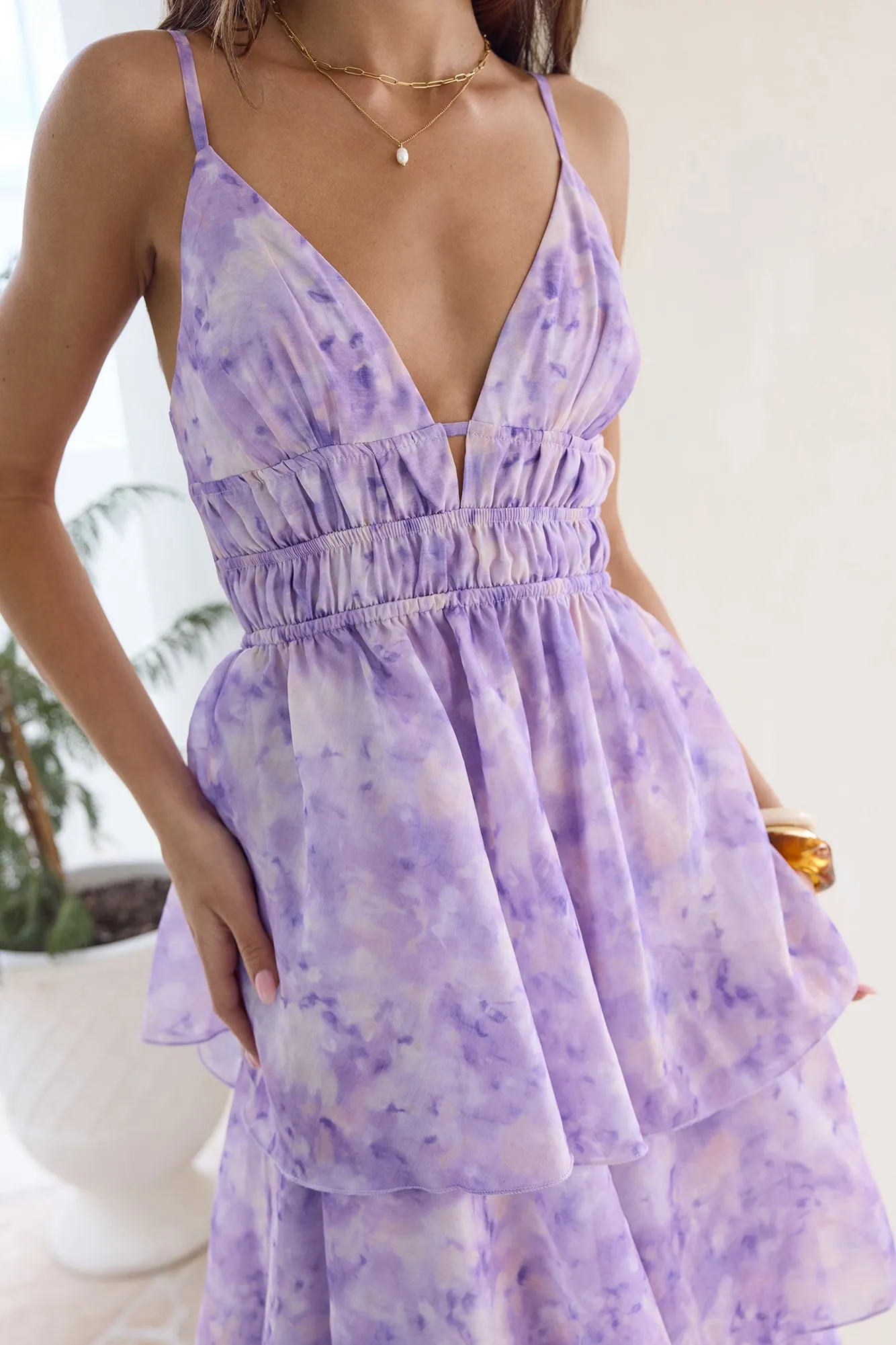 Perfect Party Maxi Dress Lilac sold by Fortunate One product image thumbnail 4