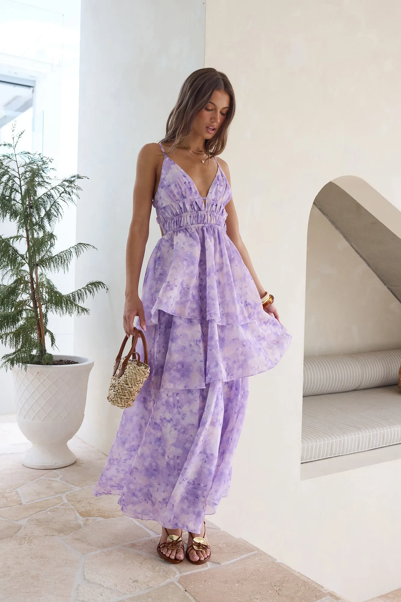 Perfect Party Maxi Dress Lilac sold by Fortunate One product image thumbnail 5
