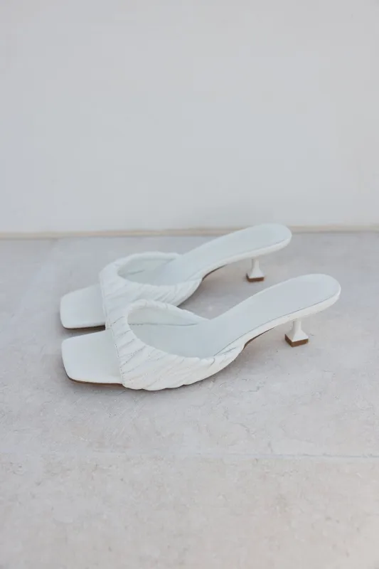 Pilar Heel White sold by Fortunate One