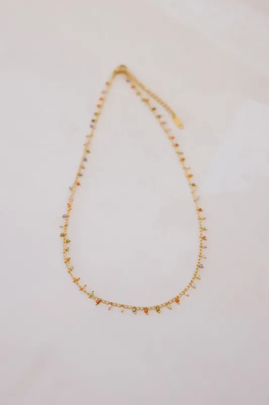 18k Gold Sunfall Necklace Gold sold by Fortunate One