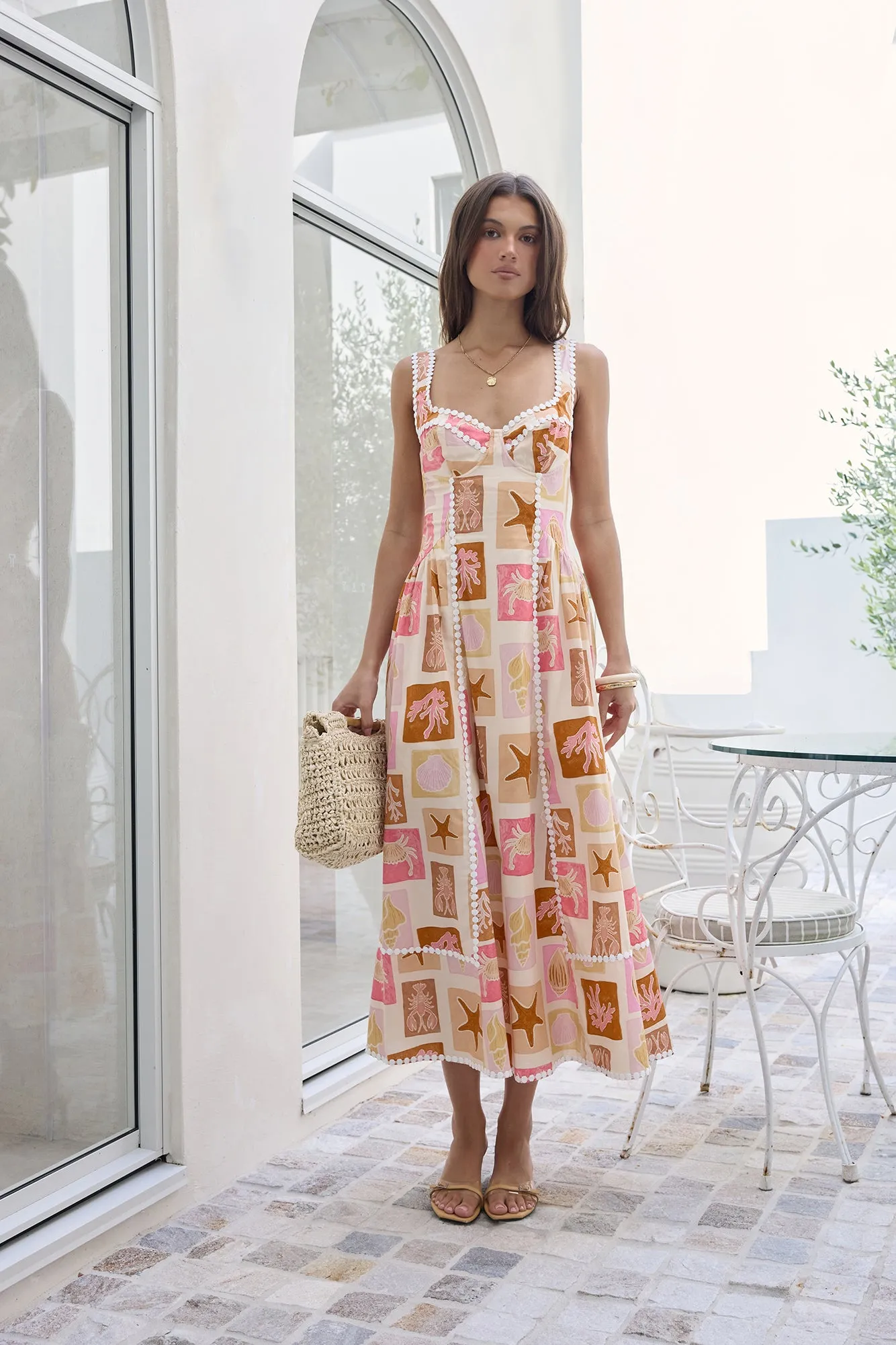 Posi Postcards Maxi Dress Print sold by Fortunate One product image thumbnail 3