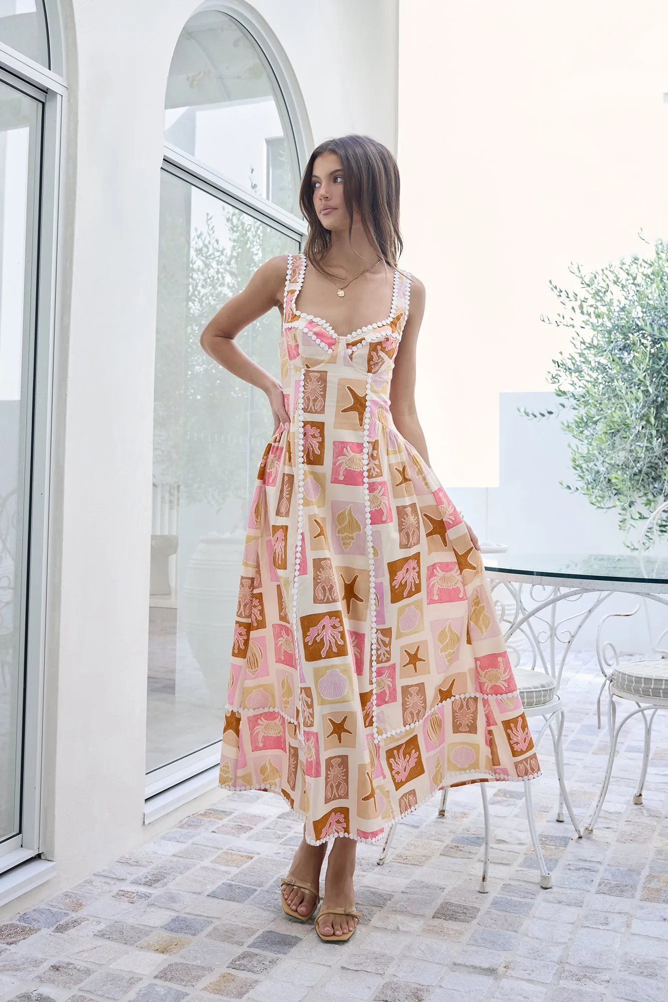 Posi Postcards Maxi Dress Print sold by Fortunate One