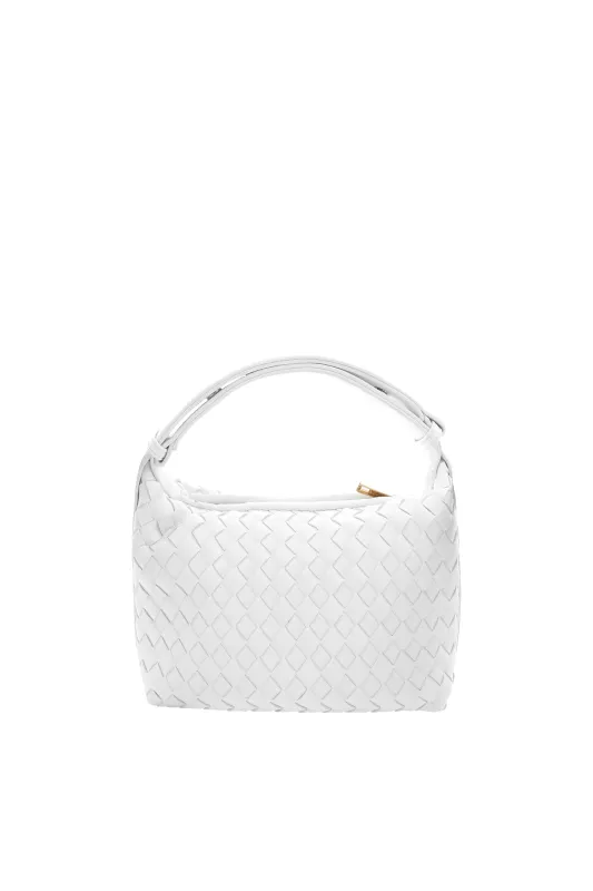 Isabelle Handle Bag White sold by Fortunate One