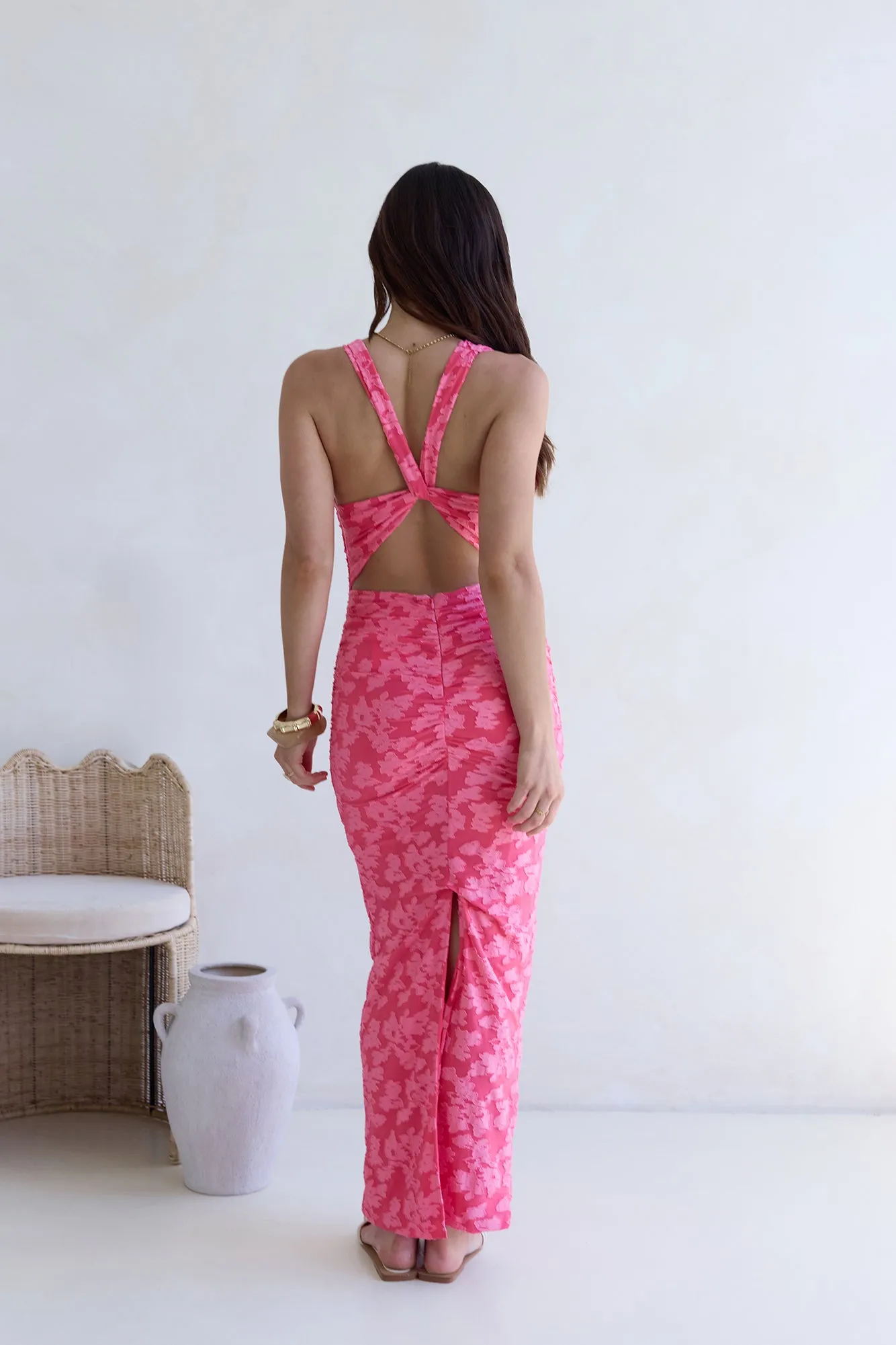 Valeria Maxi Dress Pink sold by Fortunate One product image thumbnail 2