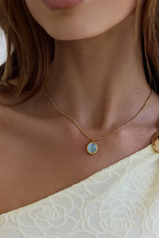 Sea Lantern Necklace Gold sold by Fortunate One