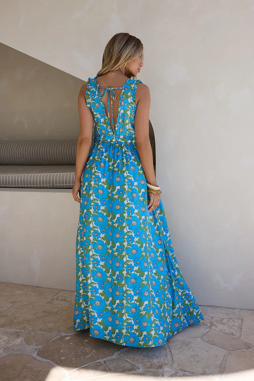 Sunny Allure Maxi Dress Blue sold by Fortunate One product image thumbnail 2