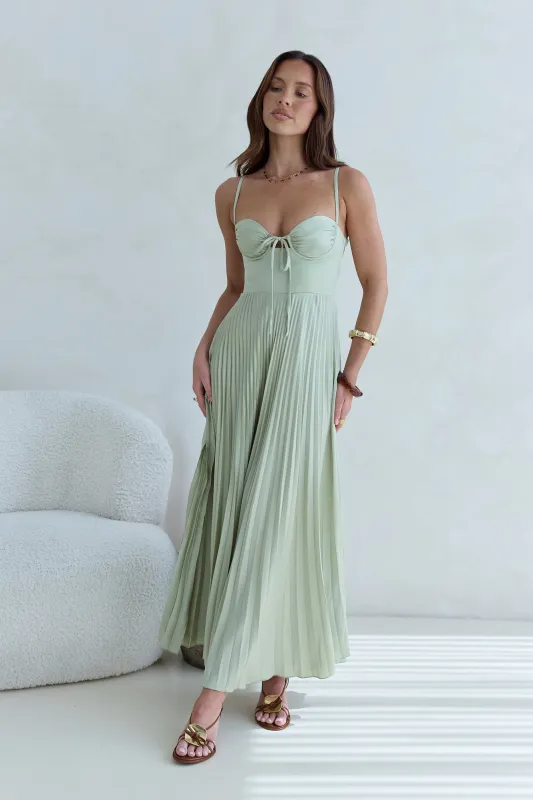 Del Mar Maxi Dress Green sold by Fortunate One