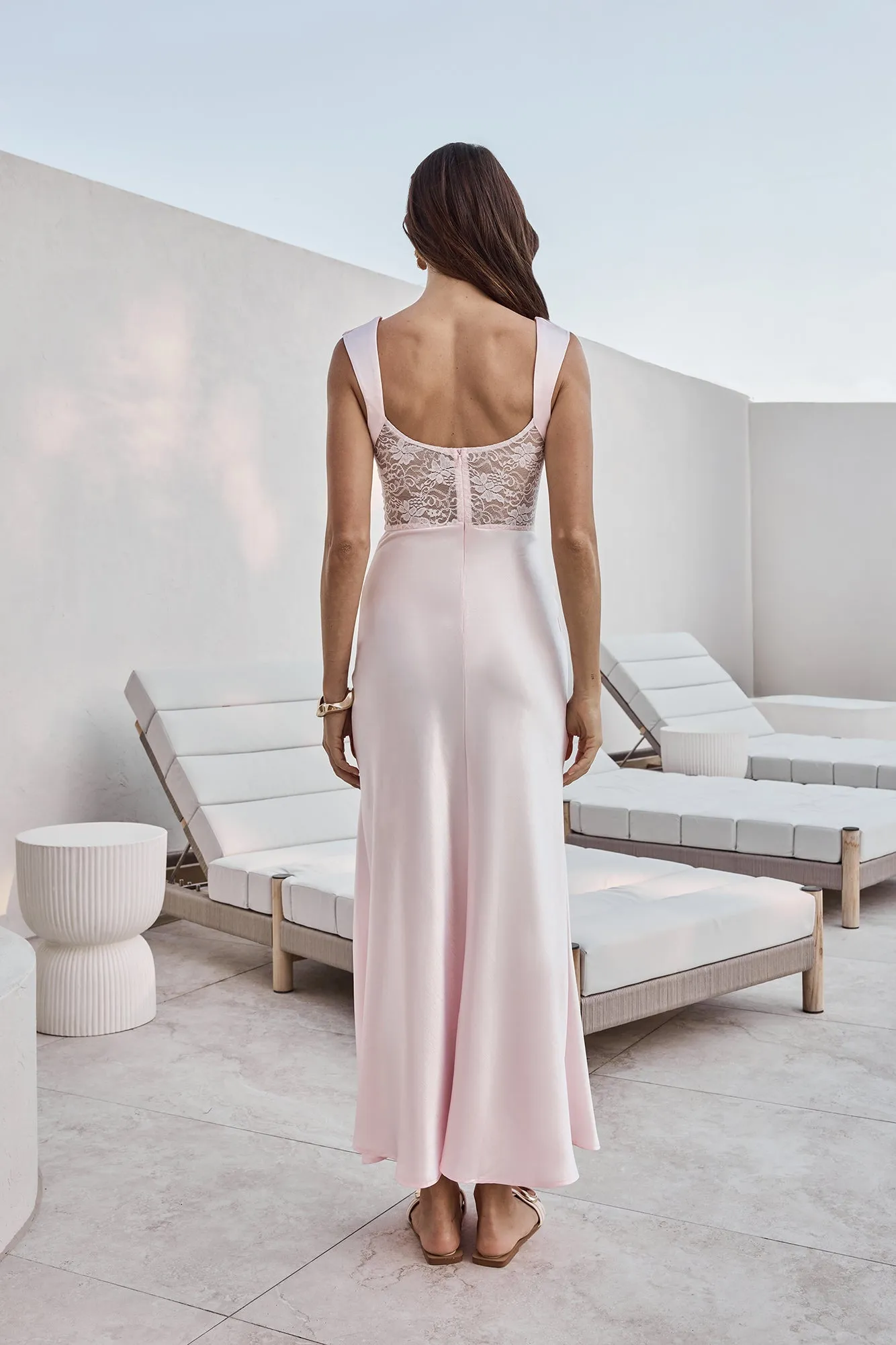 Milos Nights Midi Dress Pink sold by Fortunate One product image thumbnail 2