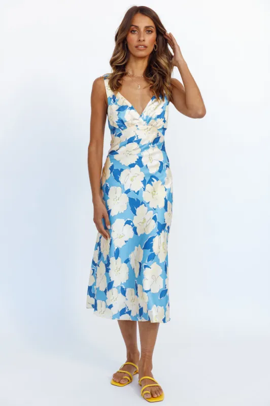 Ocean Foam Midi Dress sold by Fortunate One