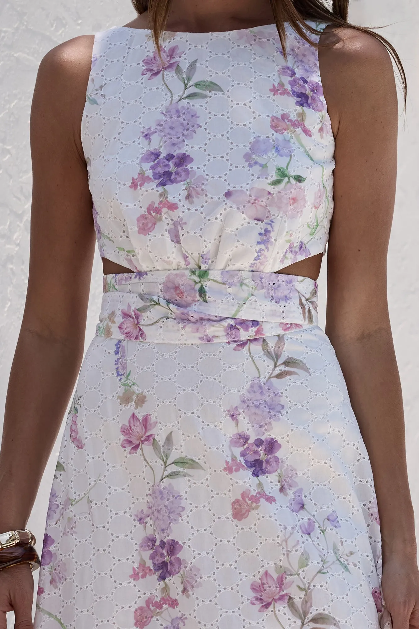 Blooming Lily Maxi Dress White sold by Fortunate One product image thumbnail 5