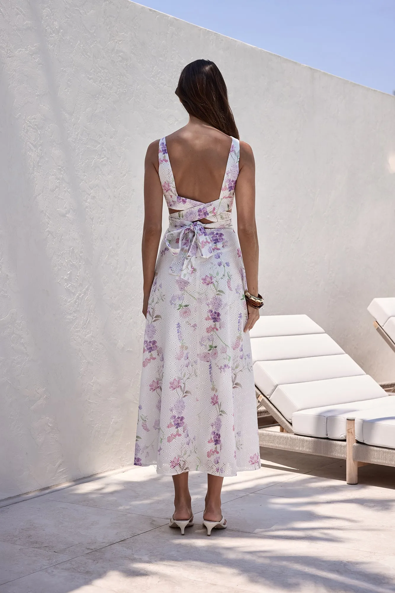 Blooming Lily Maxi Dress White sold by Fortunate One product image thumbnail 2
