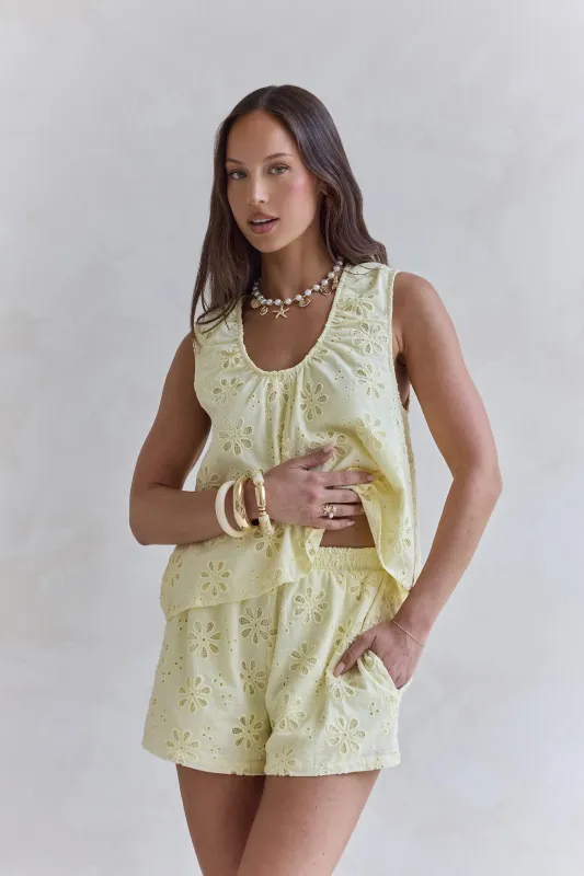 Kyra Top Yellow sold by Fortunate One