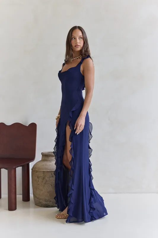 All Night Affair Maxi Dress Ink sold by Fortunate One