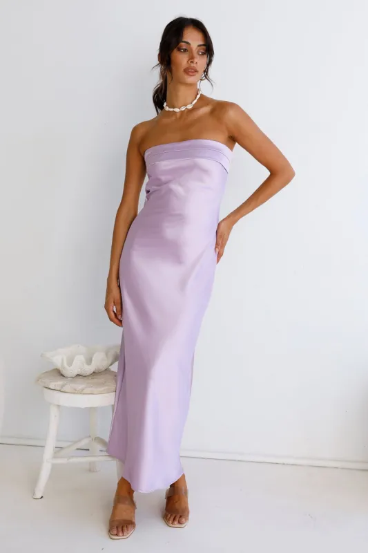 Gleam In Gold Maxi Dress Purple sold by Fortunate One