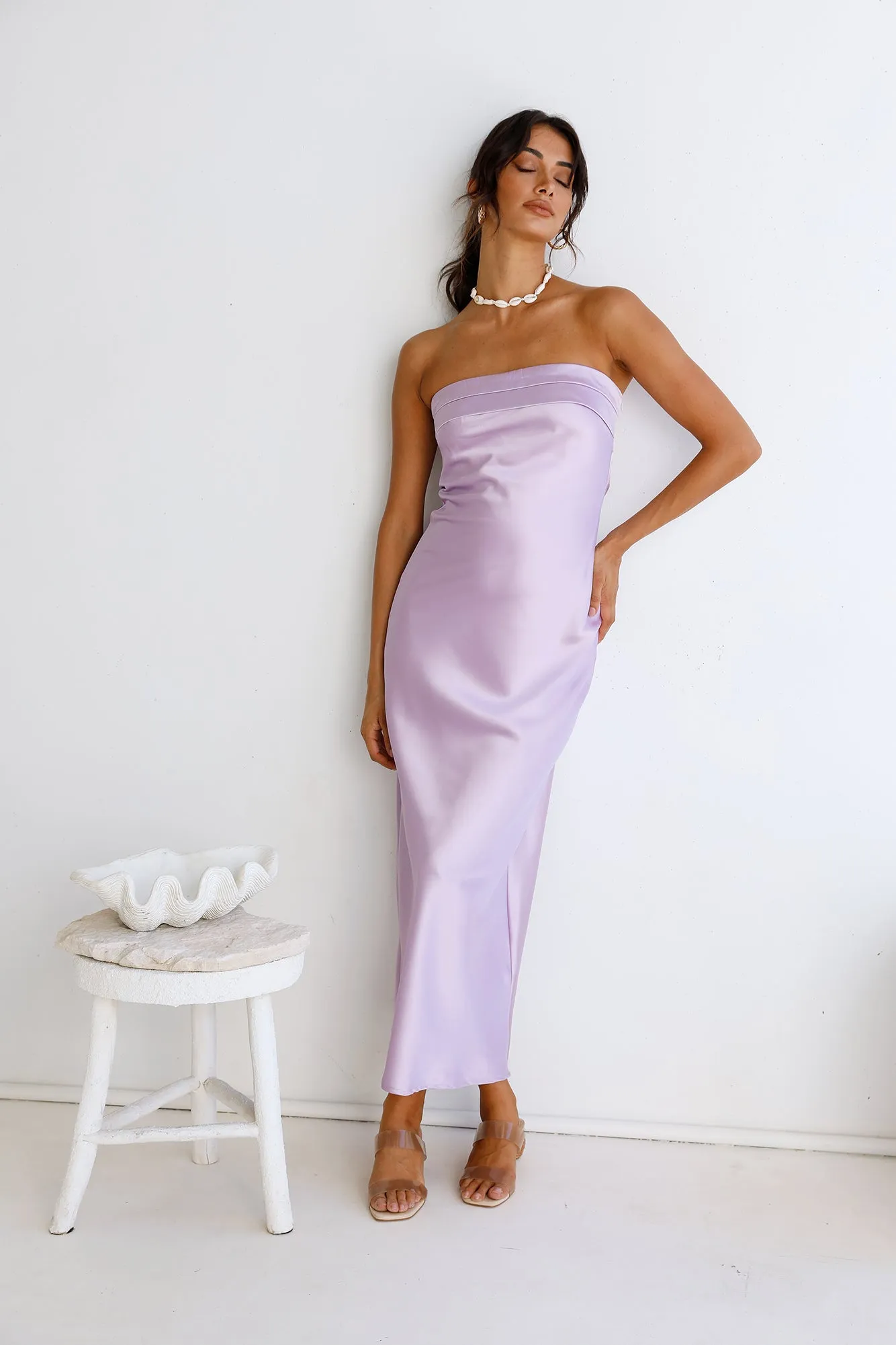 Gleam In Gold Maxi Dress Purple sold by Fortunate One product image thumbnail 5