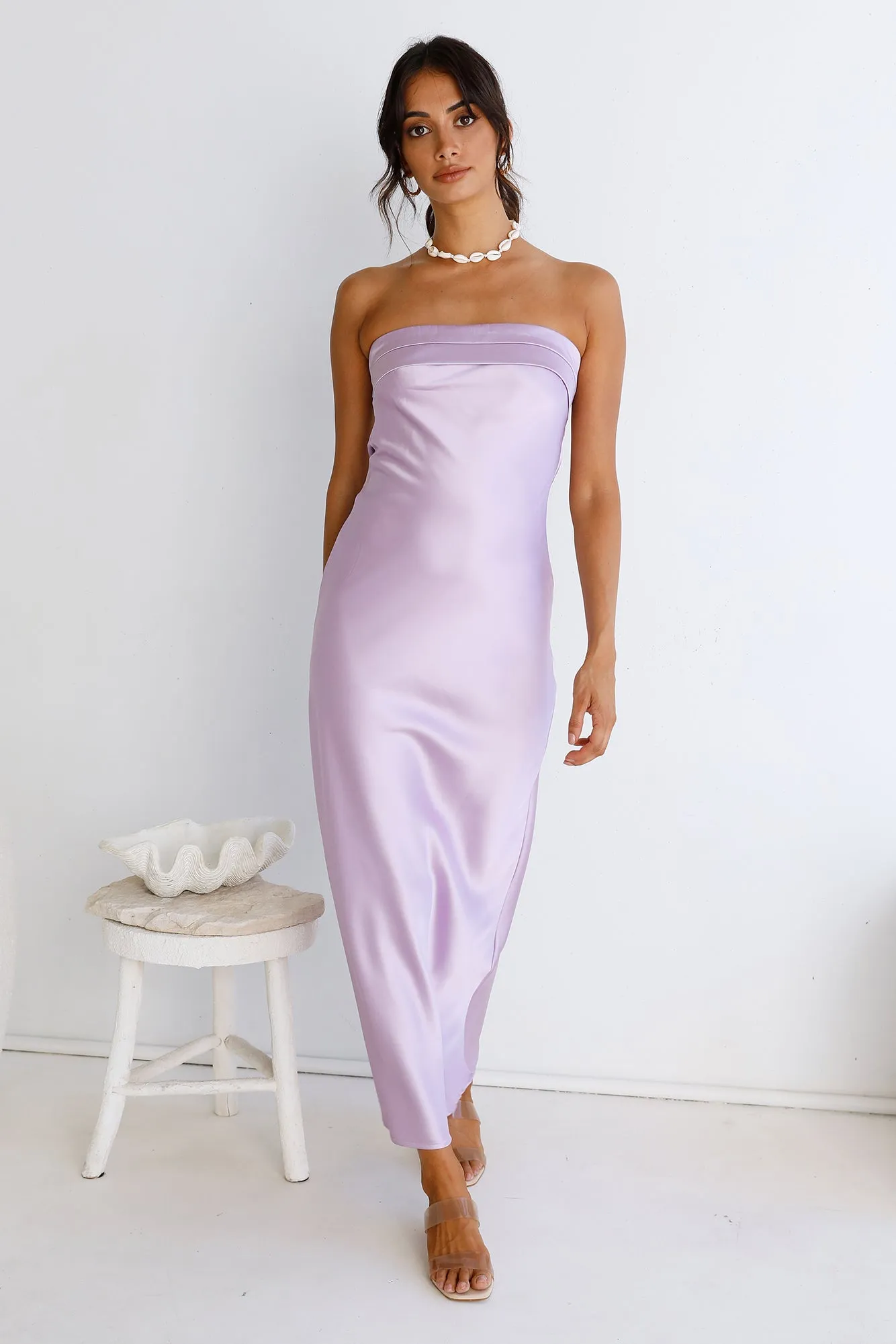 Gleam In Gold Maxi Dress Purple sold by Fortunate One product image thumbnail 3