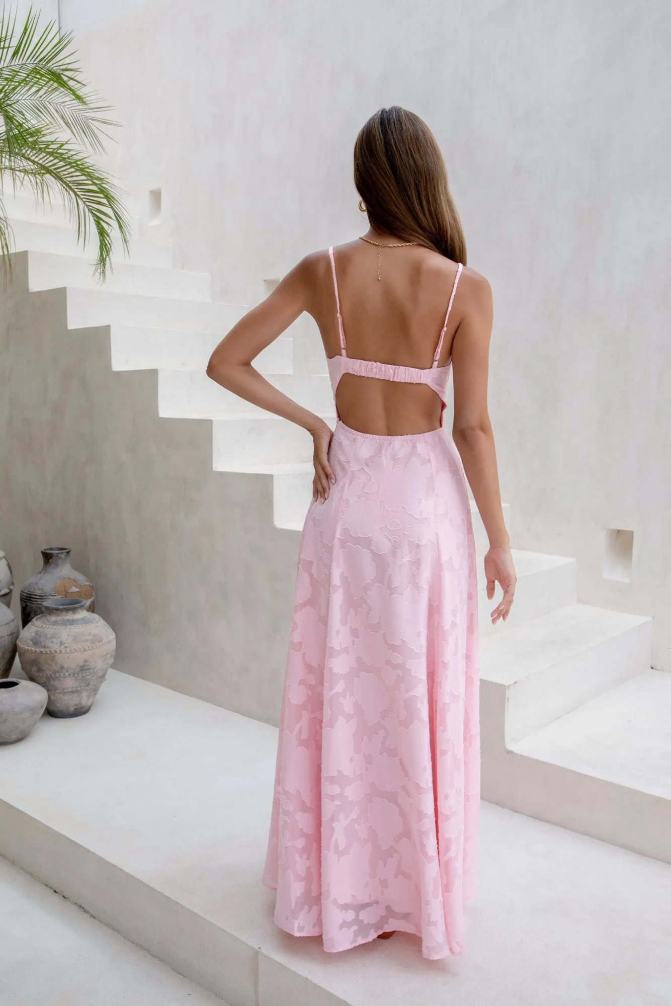Lost In The Skies Maxi Dress Pink sold by Fortunate One product image thumbnail 2