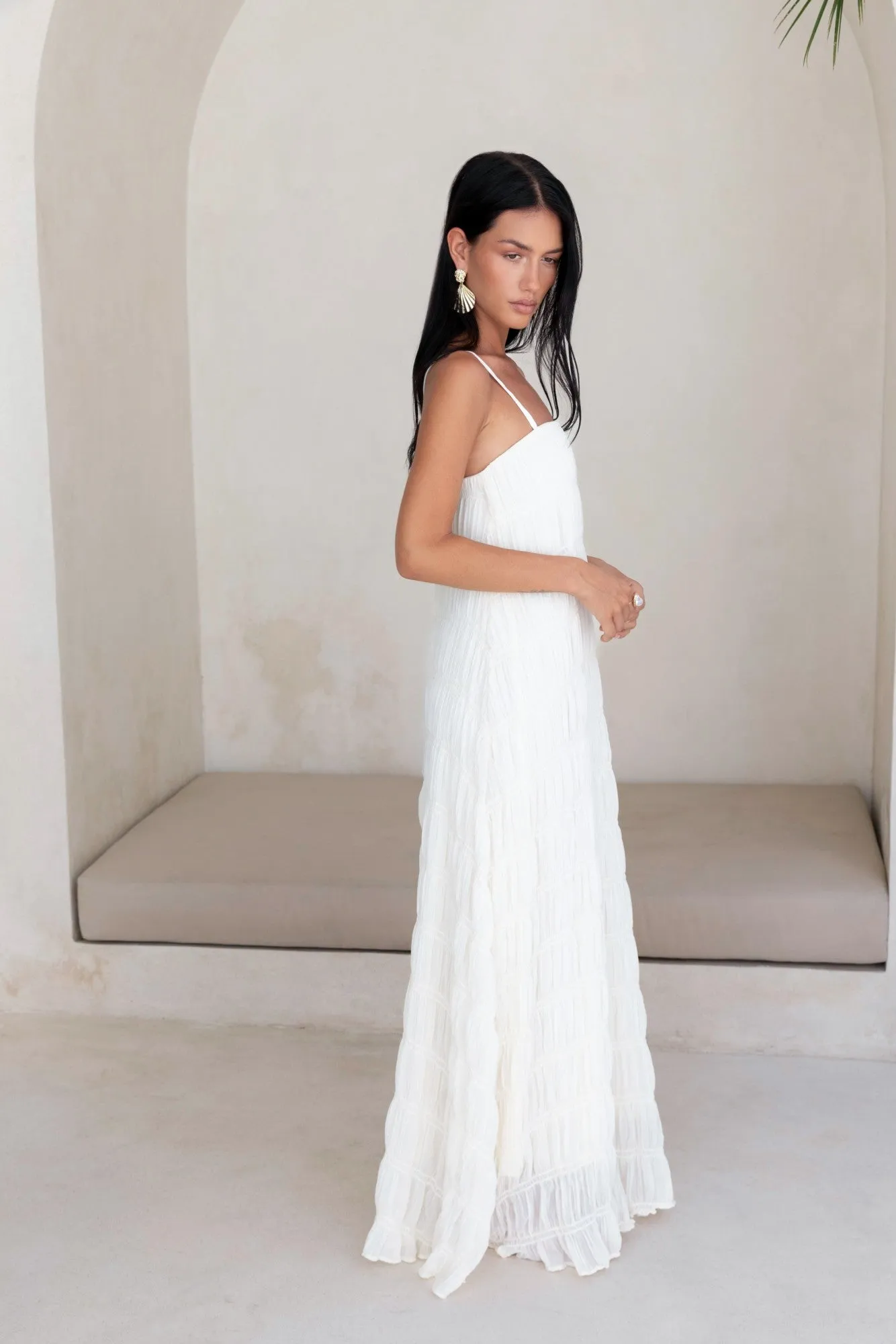 Louisiana Maxi Dress Shell sold by Fortunate One product image thumbnail 5