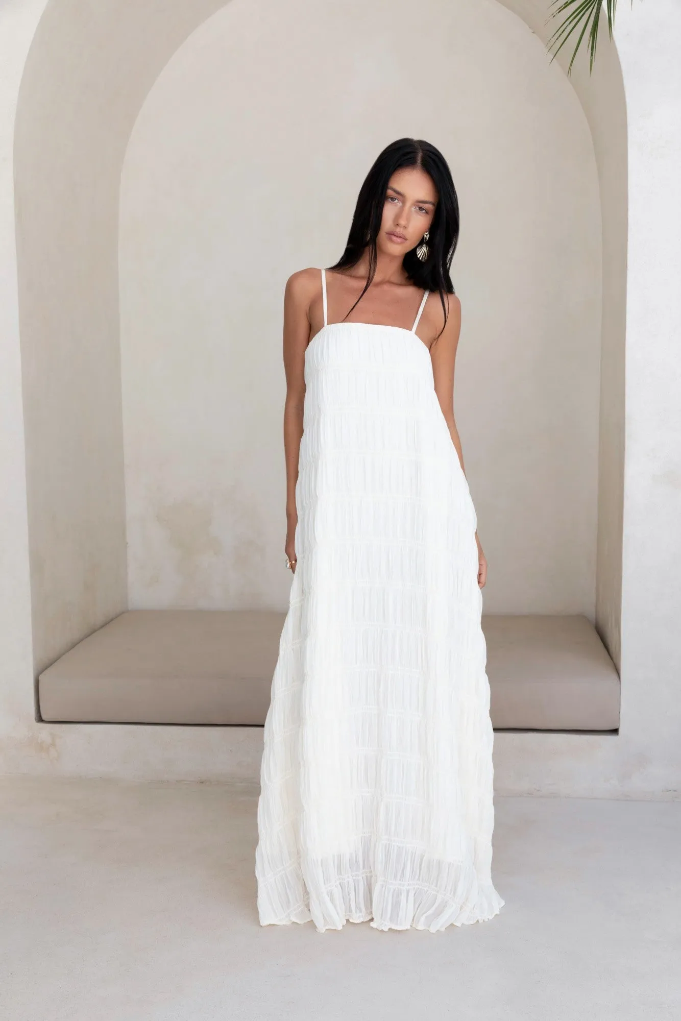 Louisiana Maxi Dress Shell sold by Fortunate One product image thumbnail 3