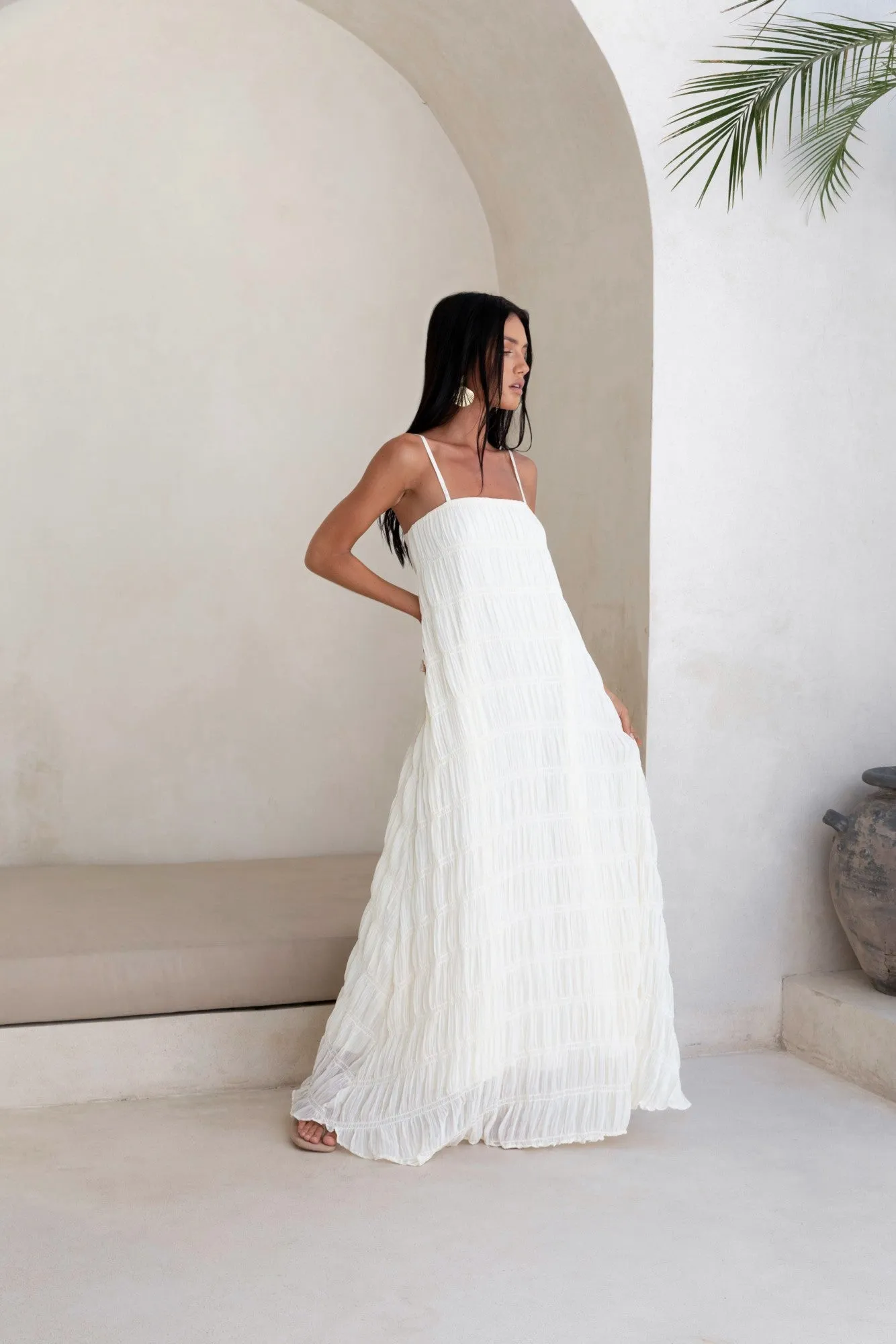 Louisiana Maxi Dress Shell sold by Fortunate One product image thumbnail 4