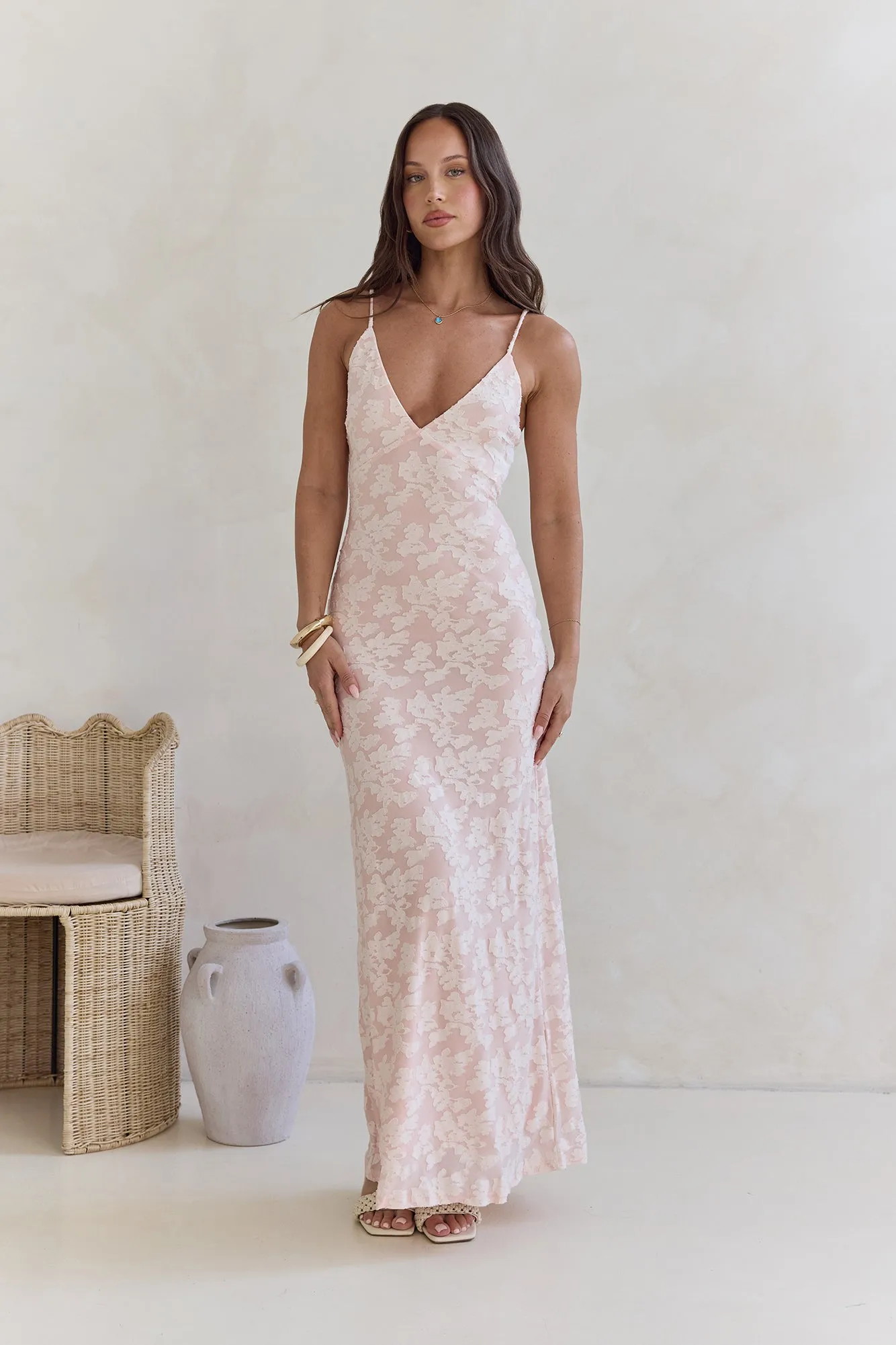 Glowing Glaze Maxi Dress Pink sold by Fortunate One product image thumbnail 5