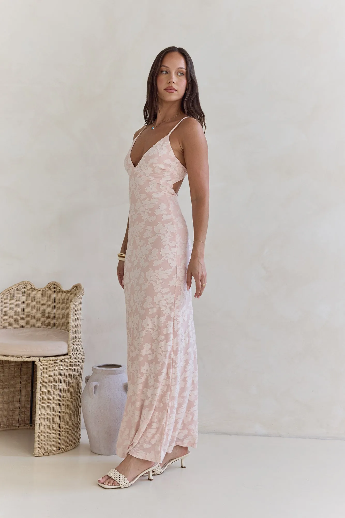 Glowing Glaze Maxi Dress Pink sold by Fortunate One product image thumbnail 3