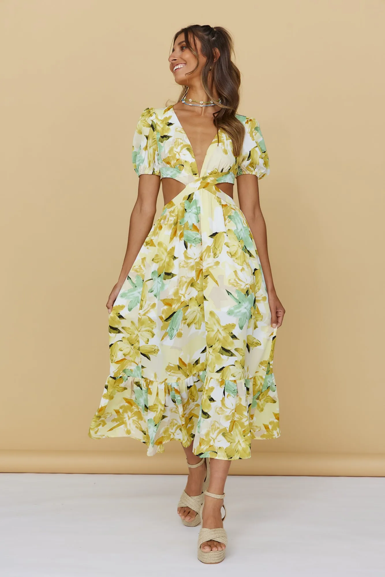 Midday Rays Maxi Dress sold by Fortunate One product image thumbnail 3