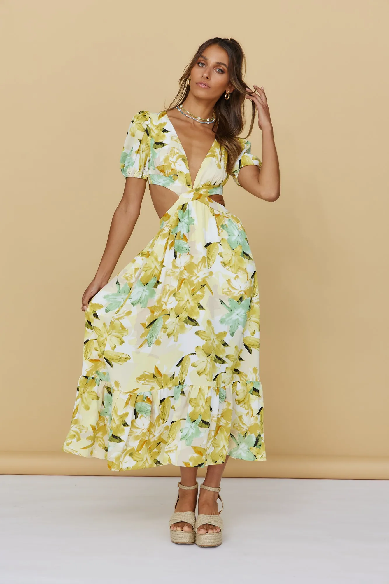 Midday Rays Maxi Dress sold by Fortunate One product image thumbnail 4