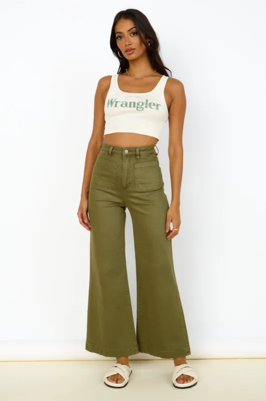 ROLLA'S Sailor Jean Army Green sold by Fortunate One