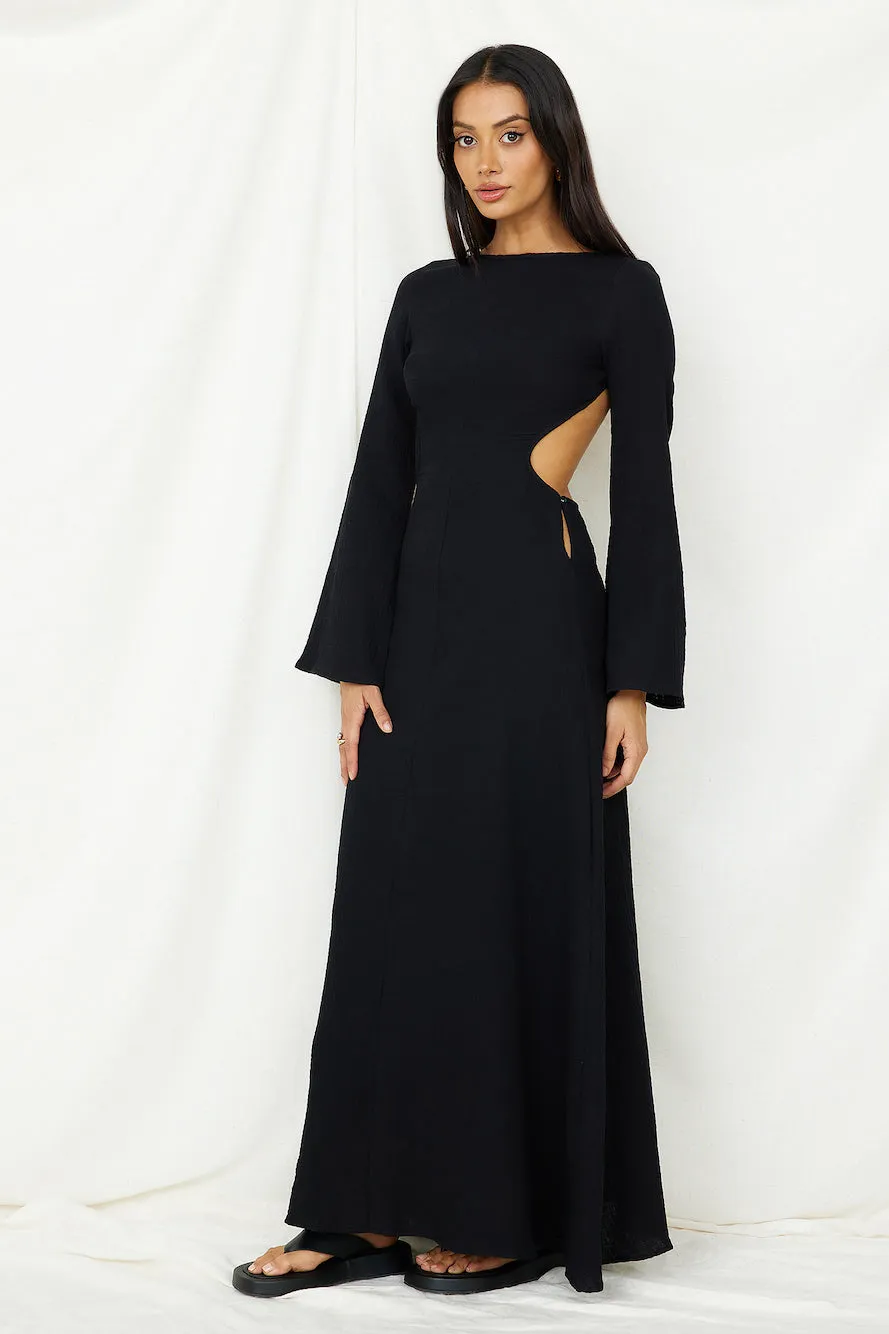 SNDYS Dahlia Maxi Dress Black sold by Fortunate One product image thumbnail 4