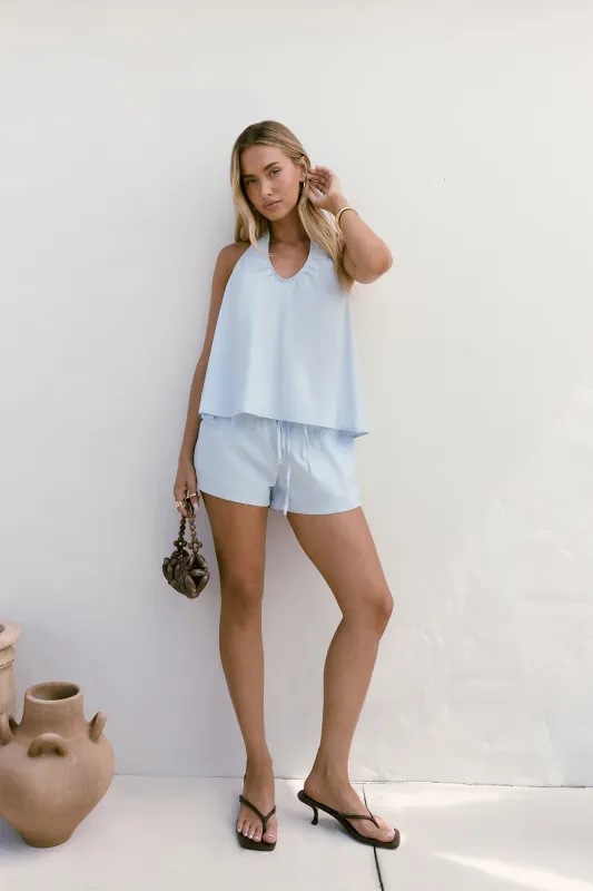 Evelyn Shorts Blue sold by Fortunate One