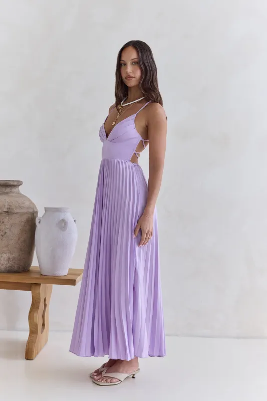 Sundown Rendezvous Maxi Dress Lilac made by Hello Molly