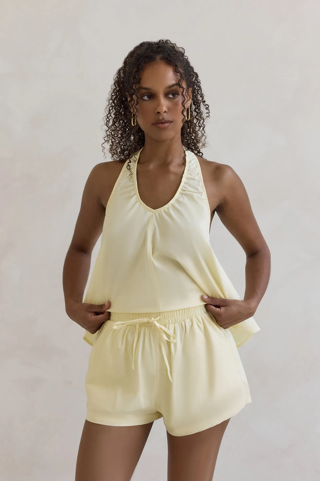 Evelyn Shorts Yellow sold by Fortunate One product image thumbnail 3