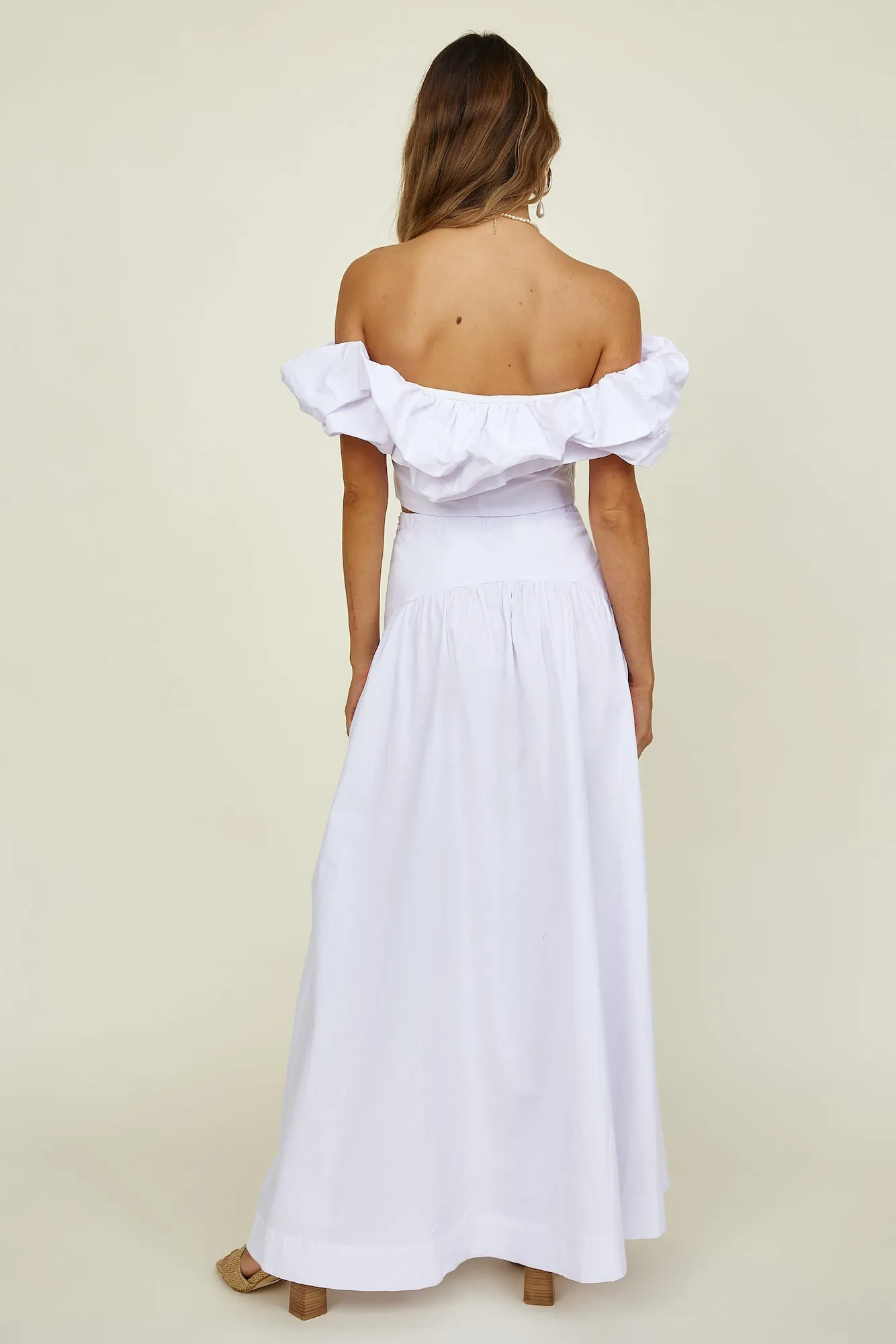 SEVEN WONDERS Savannah Maxi Skirt White sold by Fortunate One product image thumbnail 5