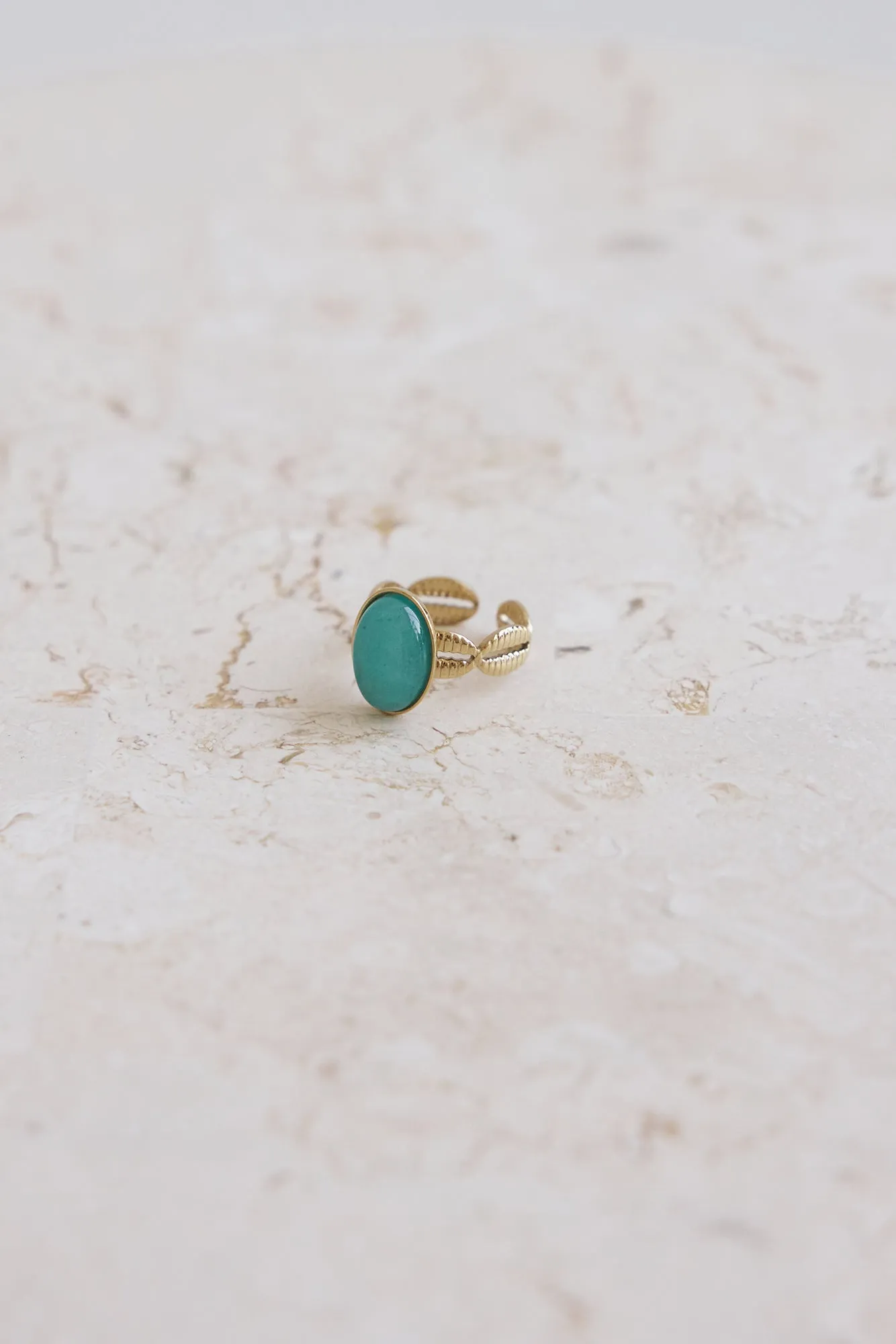 Worldly Wonders Ring Green Gold sold by Fortunate One product image thumbnail 2