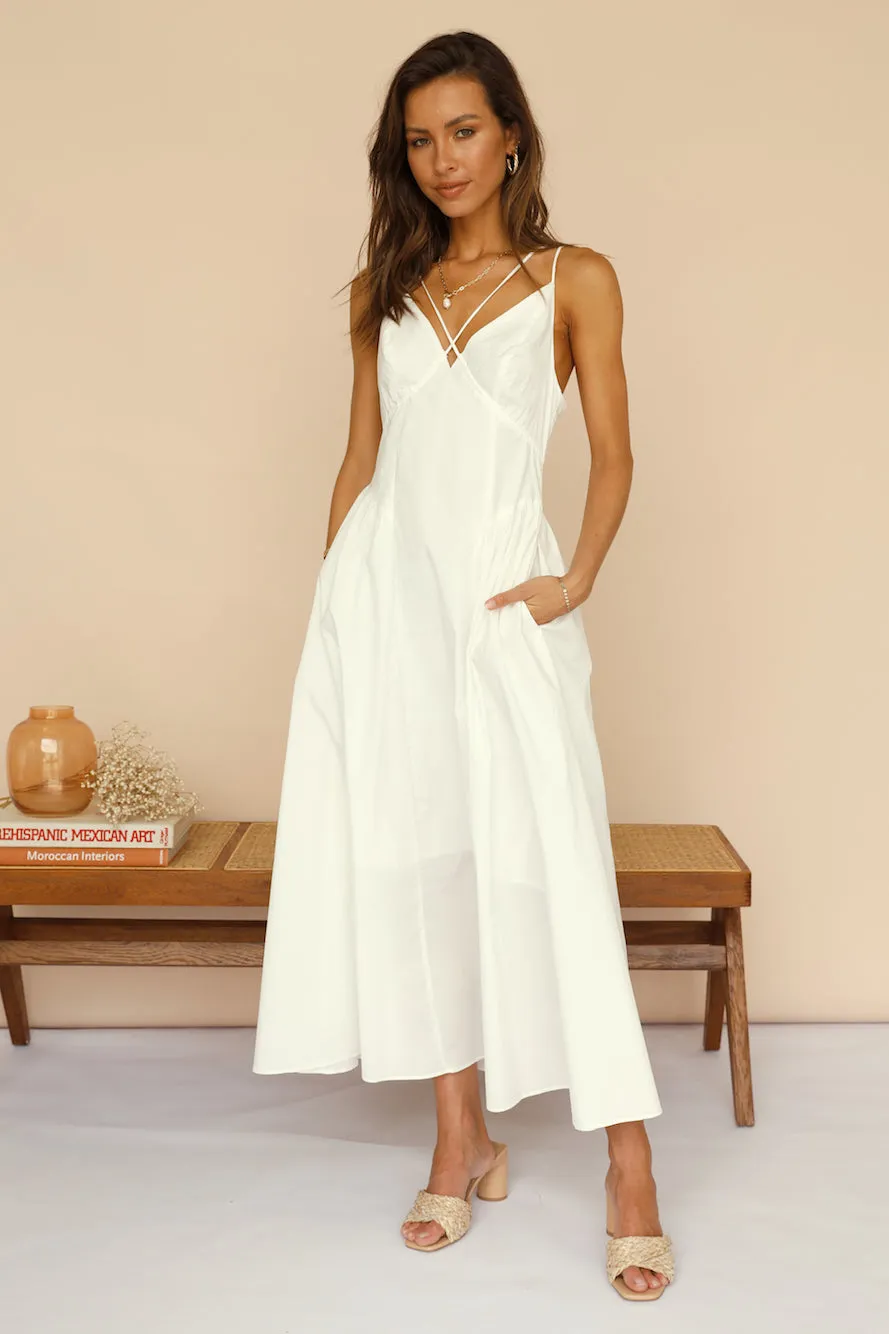 Clear View Maxi Dress White sold by Fortunate One product image thumbnail 3