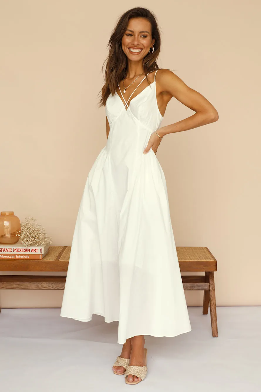 Clear View Maxi Dress White sold by Fortunate One product image thumbnail 4