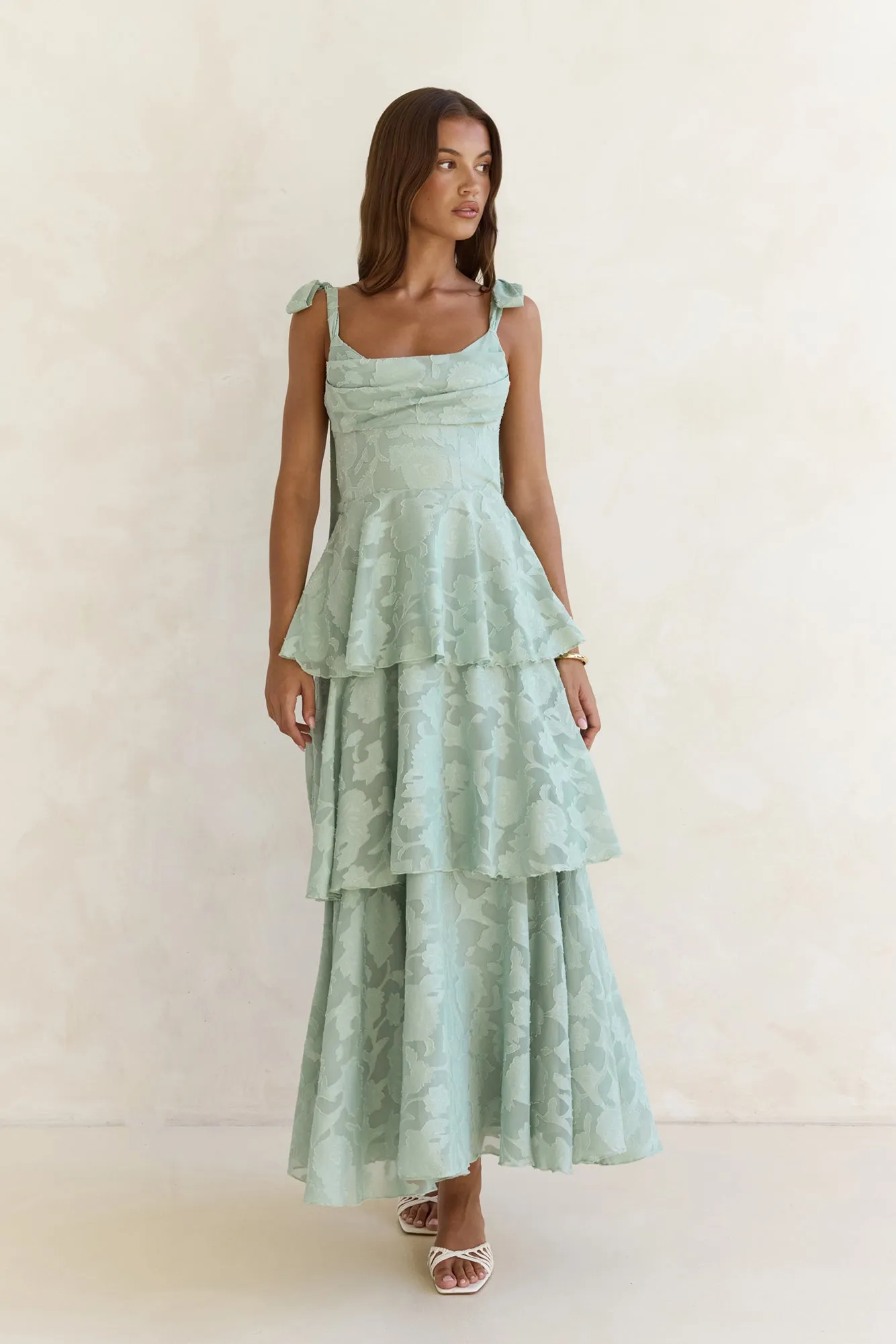Meadow Of Dreams Maxi Dress Sage sold by Fortunate One